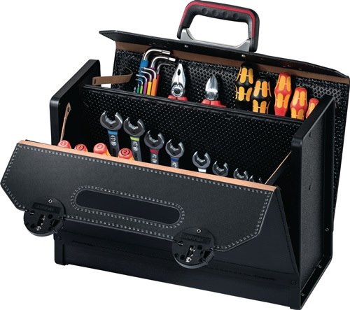PARAT 16-571 Werkzeugtasche  B.420xT.185xH.315mm 24l Rindleder schwarz Mittelw.