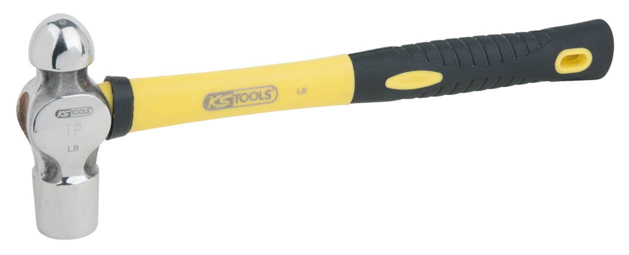 KS Tools 964.2106 EDELSTAHL Schlosserhammer mit Fiberglasstiel, 1130g