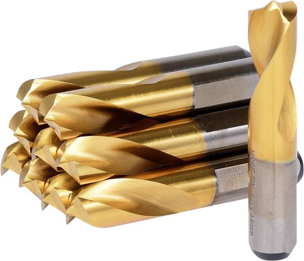 KS Tools 332.0809 HSSE-TiN Schweißpunkt-Bohrer, Ø 8mm, 10er Pck