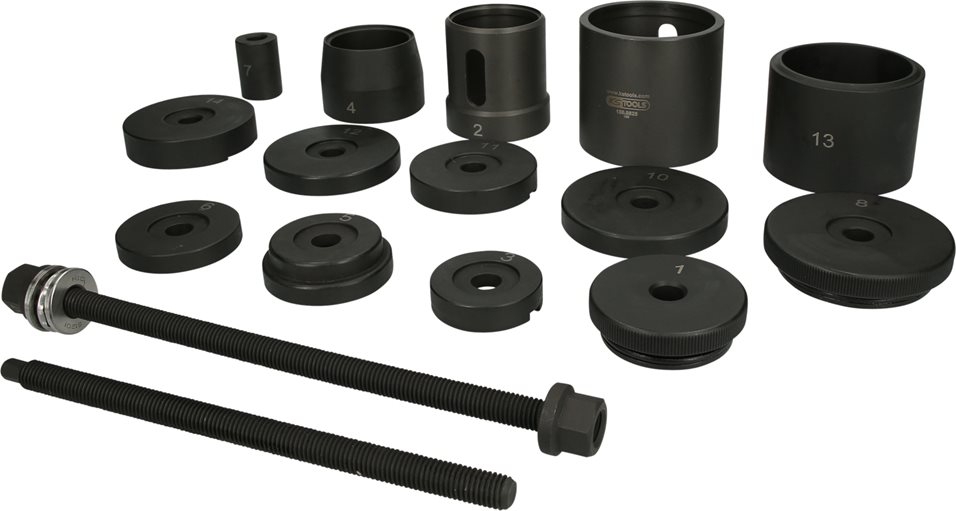 KS Tools 150.9825 Achskörperlagerwerkzeug-Satz für BMW Hinterachse, 19-tlg