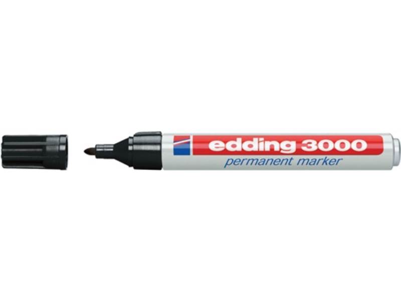 EDDING 4-3300001 Permanentmarker 3300 schwarz Strichbreite 1-5 mm Keilspitze