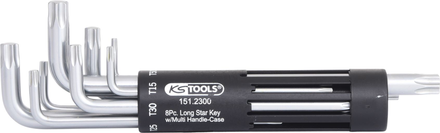 KS Tools 151.2300 3 in 1 Torx-Winkelstiftschlüssel-Satz, lang, 8-tlg.