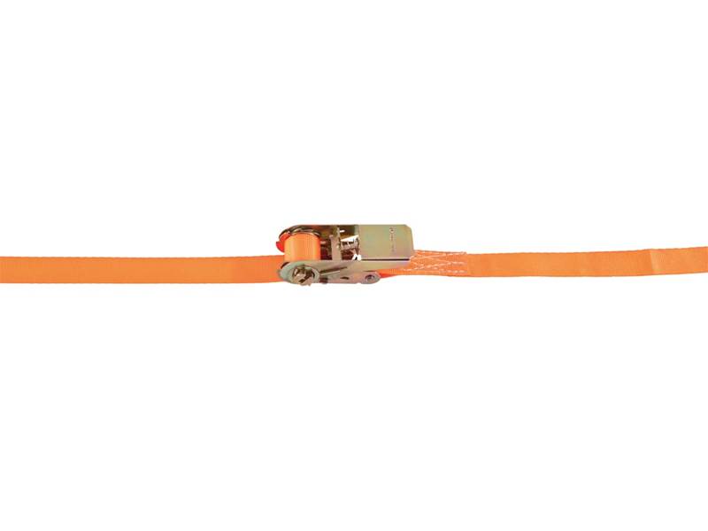RATSCHEN-ZURRGURT, 1-TEILIG Gr.2 M 25 MM, LC 500 daN, FARBE ORANGE   TECTOR® Norm: DIN EN 12 195-2 Material: Polyester 25 mm Zurrgurt LC (daN): 500 STF (daN): 117 Ausführung: 1-teilig mit Ratsche