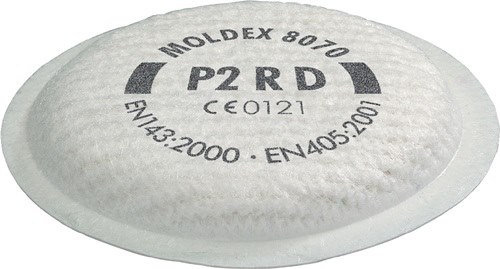 MOLDEX 807001 Partikelfilter 807001 EN 143:2021 P2 f. Serie 8000