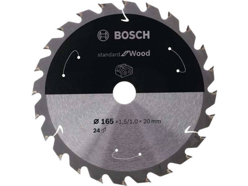 BOSCH 2608837668 Kreissägeblatt PRO Wood cordless Außen-Ø 136 mm Zähnezahl 24 WZ