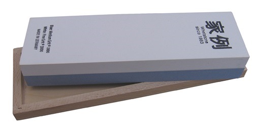 MÜLLER 843407 Abziehstein  L200xB60xH30mm 400 / 1000 im Holzkasten
