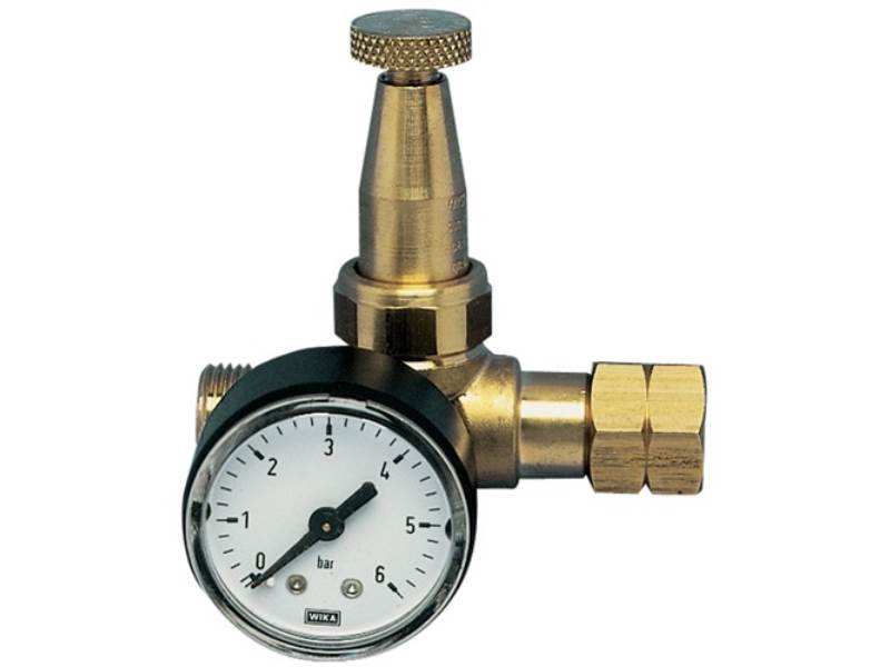KAYSER 44311 Propankleindruckregler Mini mit Manometer 0,5 - 4 bar 6 kg/h G 3/8Z