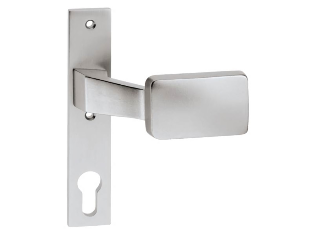 EDI 1317/1010/01 Schlosskasten-Griff 1317/1010 Aluminium F1 Aufnahme 8 mm gekröp