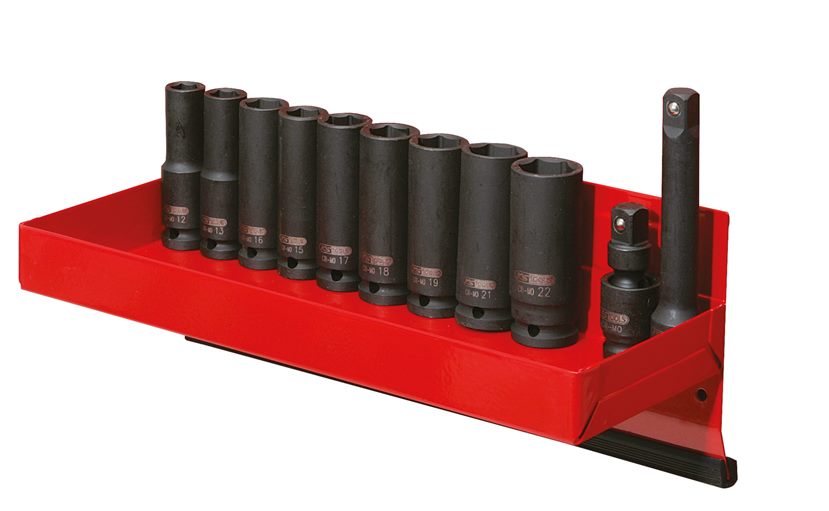 KS Tools 515.0612 1/2'' Sechskant-Kraft-Stecknuss-Satz, lang, 13-tlg.