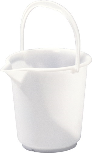 HÜNERSDORFF 9411 Eimer  10,5 l HD-Polyethylen natur Kunststoffbügel D. 286 mm Hö