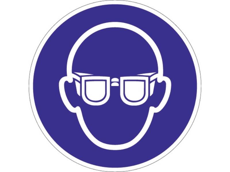 Gebotszeichen Augenschutz benutzen Kunststoff