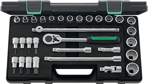 STAHLWILLE 96031439 Steckschlüssel-Satz 50/54/25/6 KN 31-teilig 1/2 '' Schlüssel