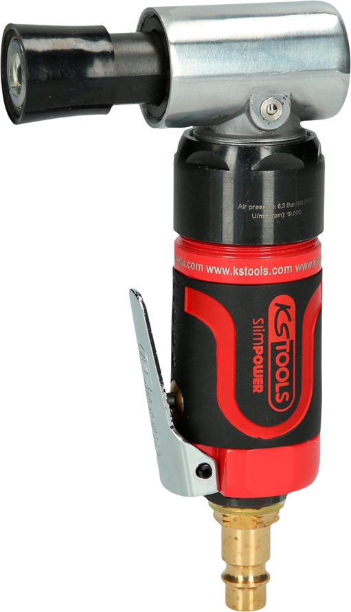 KS Tools 515.5570 SlimPOWER Mini-Druckluft-Schleifmaschine für kleine Pads, 1900