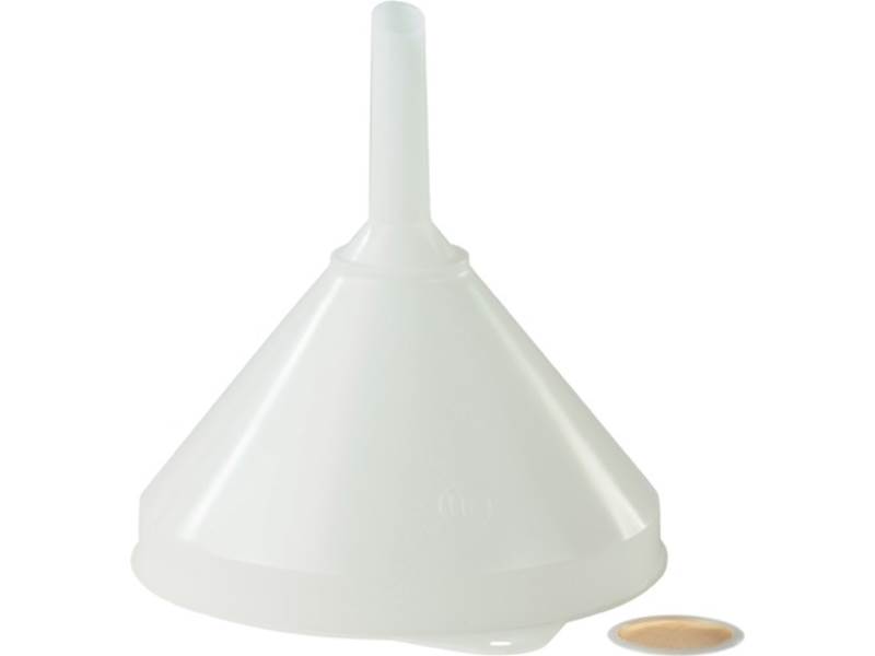 HÜNERSDORFF 951200 Trichter  Ø 208/20 mm Höhe 218 mm HD-Polyethylen natur mit Si