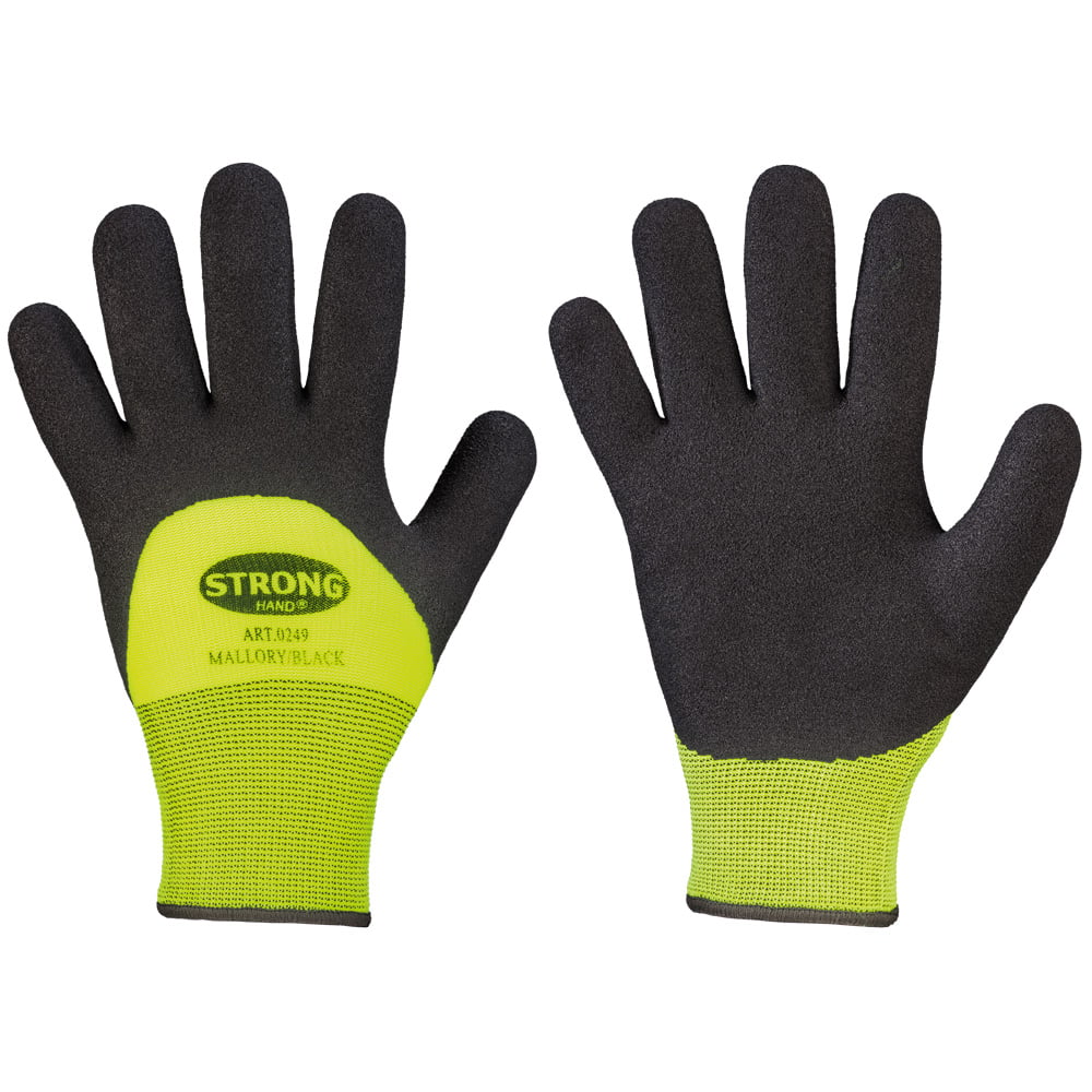 Gr .8 *MALLORY/BLACK* STRONGHAND® HANDSCHUHE gelb *MALLORY/BLACK* STRONGHAND® GL