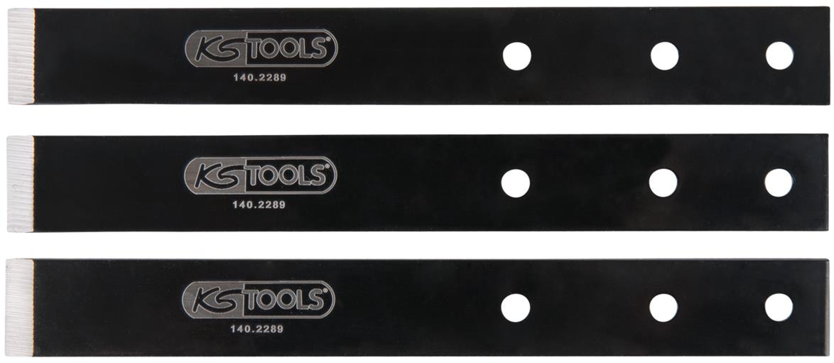 KS Tools 140.2358 Falzschaberklingen-Satz,Klingenlänge 19mm,3-tlg.