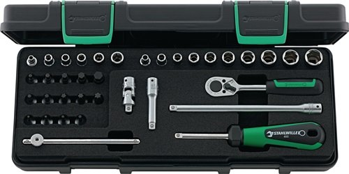 STAHLWILLE 98819801 Steckschlüssel-Satz 88TX 36-teilig 1/4 '' Schlüsselweiten 5-