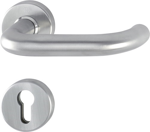 HOPPE 3332019 Rosettenhalbgarnitur Paris E138Z/42/42S Edelstahl F69 Vierkant 8 m