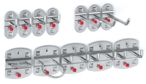 RASTERPLAN 4027.02.0001 Werkzeughalter  BxHmm 9 div. Haken/3 Doppelhaken 12-tlg.