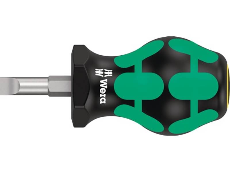 WERA 5008843001 Schraubendreher 335 Stubby Schneidenbreite 6,5 mm Klingenlänge 2