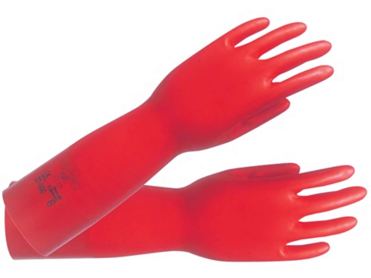 ANSELL 37900110 Chemikalienhandschuhe AlphaTec Sol-Vex 37-900 Größe 11 rot EN 38