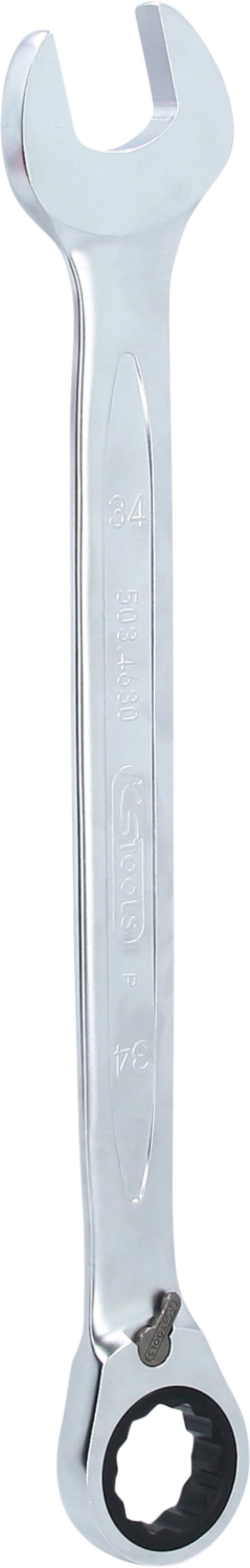 KS Tools 503.4630 GEARplus Ratschenringmaulschlüssel,umschaltbar,34mm