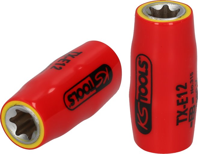 KS Tools 117.2388 3/8 Torx-E-Stecknuss mit Schutzisolierung, E20
