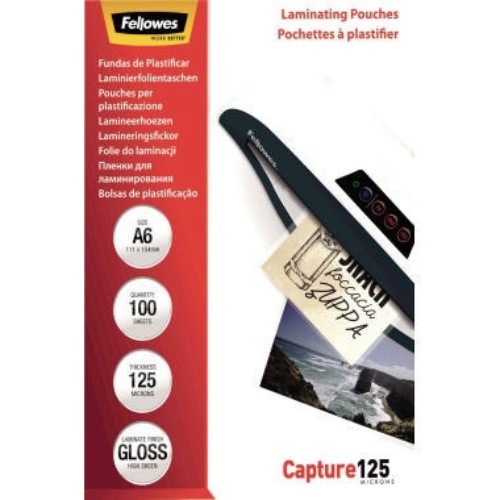 Fellowes Laminierfolie Capture 125 5307201 111x54mm 100 St./Pack.
