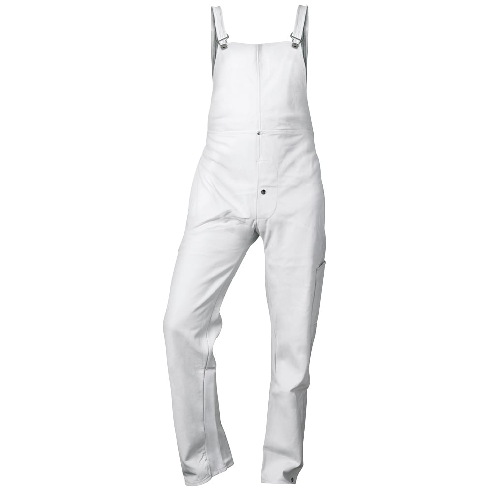 Gr .3XL (66/68) *NICO* VOLL-LEDER-LATZHOSE grau Full leather dungarees