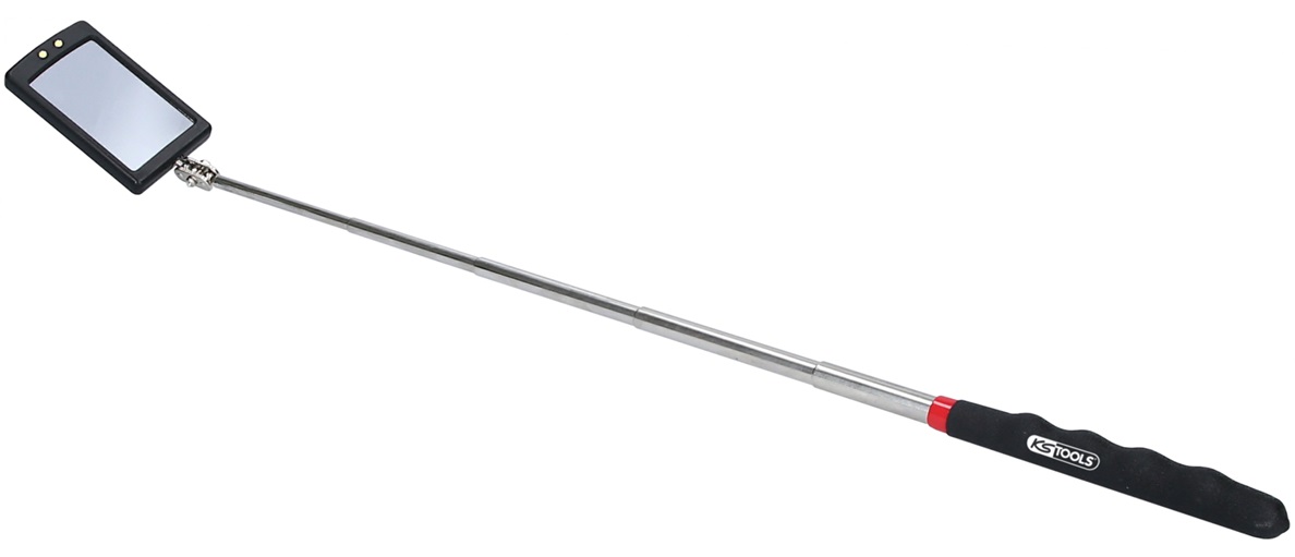 KS Tools 550.1136 Flexibler Inspektions-Spiegel mit Beleuchtung