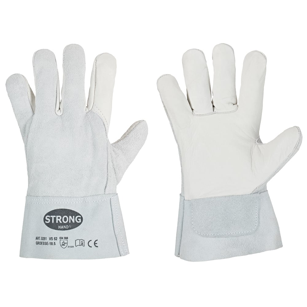 Gr .10,5 *VS 52* STRONGHAND® HANDSCHUHE naturfarben *VS 52* STRONGHAND® COWHIDE