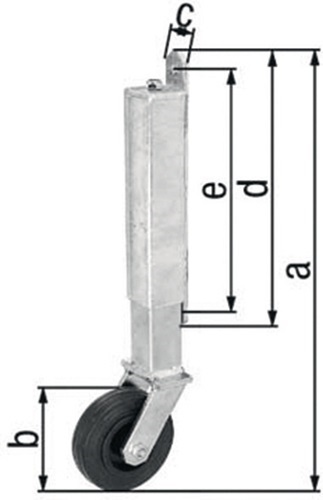 GAH 416850 Torlaufrolle  Stahl verzinkt Tore bis 70 kg 400 mm