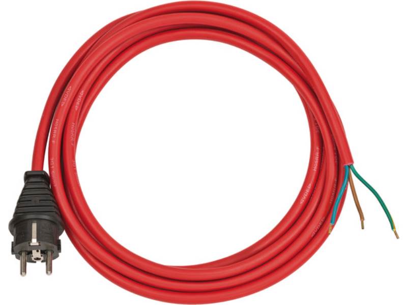 BRENNENSTUHL 1160450 Anschlussleitung 3m H05RR-F3G1.5 rot, mit Stecker