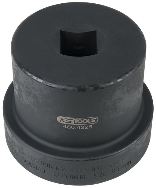 KS Tools 460.4225 1 Achsmuttern-Schlüssel mit Führungsbund, 12-kant, 85 mm