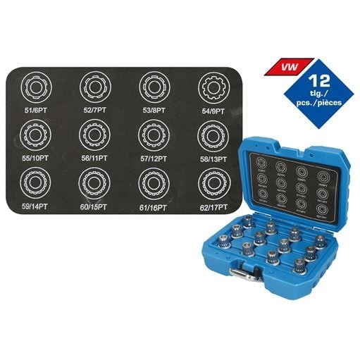 Brilliant Tools  BT691190 Felgenschloss-Sortiment für VW, 12-tlg.