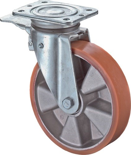 BS ROLLEN N120.B90.129 Lenkrolle mit Totalfeststeller  Rad-Ø 125 mm Tragfähigkei