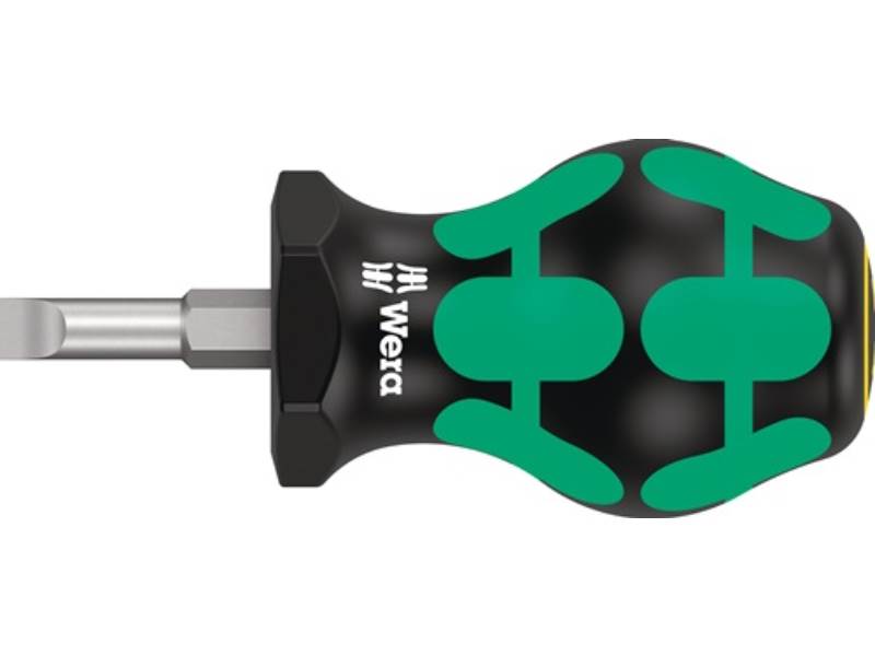 WERA 5008842001 Schraubendreher 335 Stubby Schneidenbreite 5,5 mm Klingenlänge 2
