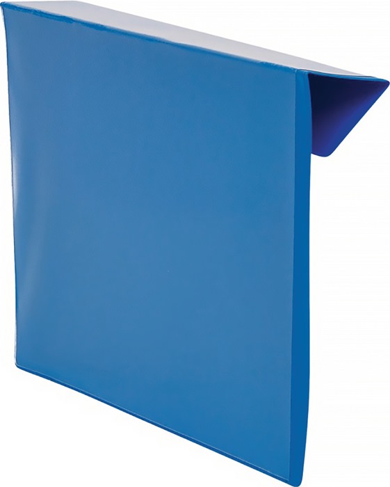 Dokumententasche B165xH120mm DIN A6 quer EICHNER zur Kennzeichnung von Palettenrahmen und Behältern · Rückseite blau, Frontseite transparent · mit Falz und Klemmhalterung · geschlossene Vorderseite, dadurch vollflächiger Schutz vor äußeren Einflüssen · Ba