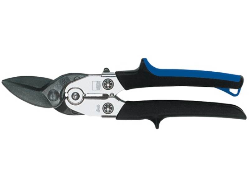 ERDI D27L Figurenschere D27L Länge 260 mm links Stahl max. 1,2 mm Edelstahl max.