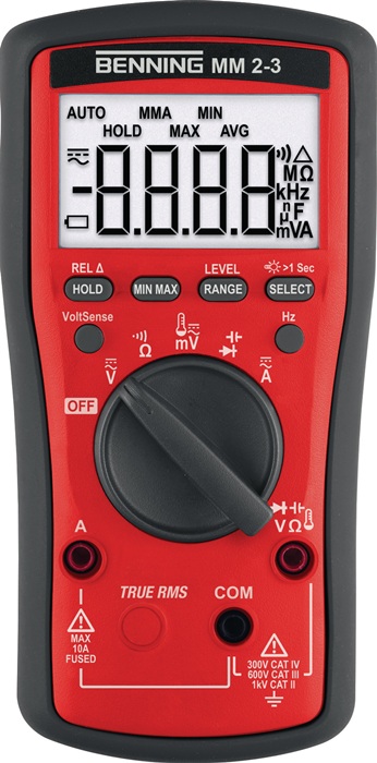 BENNING 044693 Multimeter MM 2-3 0,01 mV  600 V AC/DC TRUE RMS