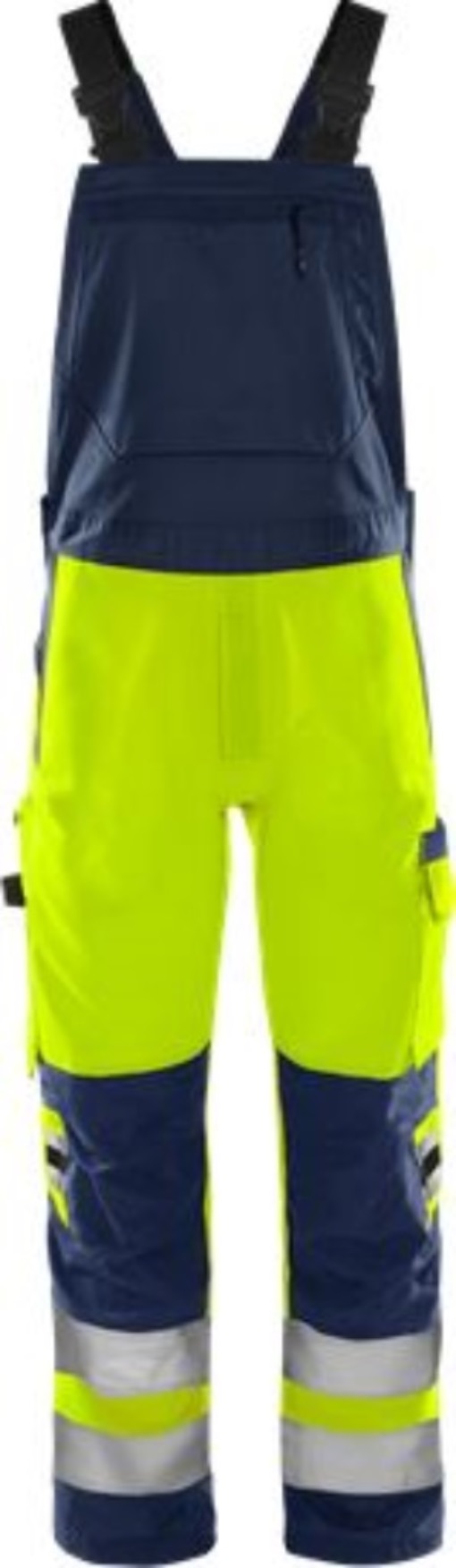 Fristads Kansas 131985-171 High Vis Green Latzhose Kl. 2 1030 GPLU Gr.C154 Warns