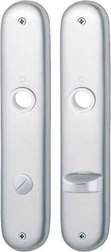 HOPPE 2800423 Langschildpaar 273P F1 / naturfarbig F1 Bad SK/OL 78 mm