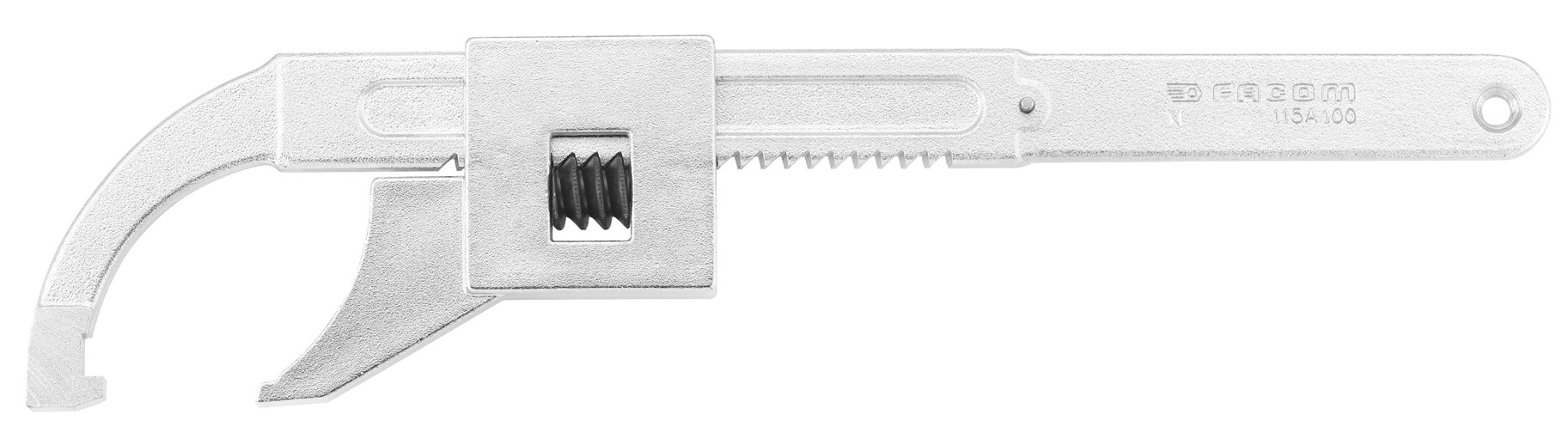 Facom 115A.50 Hakenschluessel mit Zahnstange 10-50 mm