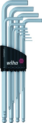 WIHA 36453 Winkelschraubendreher-Satz 369 H11 11-teilig Compact-Halter SW 1,5 -