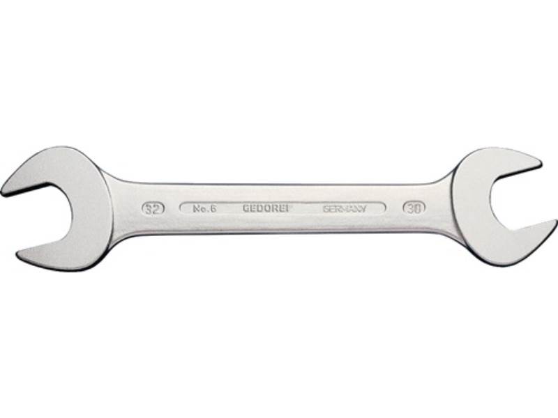 GEDORE 6068710 Doppelmaulschlüssel 6 46 x 50 mm Länge 450 mm verchromt