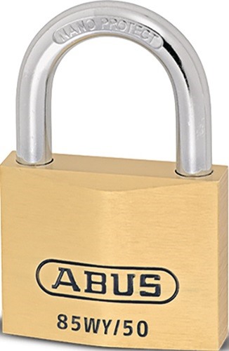ABUS 79655 5 Zylindervorhangschloss 85WY/50 vs. Schlosskörperbreite 50 mm Messin
