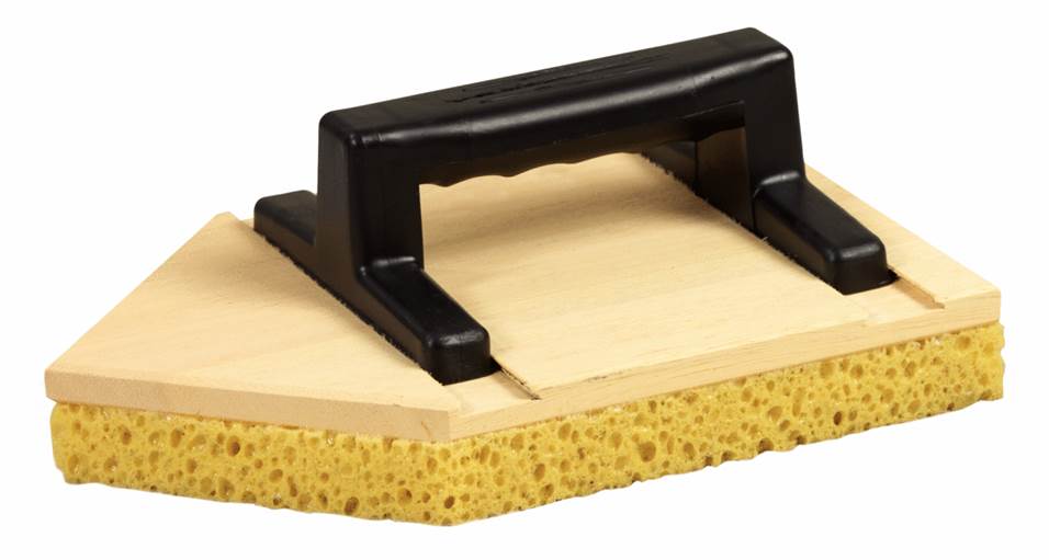 KS Tools 144.0591 Holz-Reibebrett, spitz mit Schwamm, 140x240mm