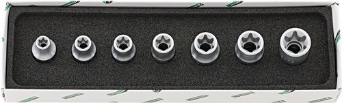 STAHLWILLE 96032703 Steckschlüssel-Satz 50TX/7 7-teilig 1/2 '' E10 - E24