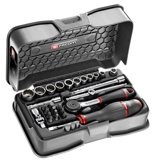 Facom RB.161-4P12U Steckschluessel-Set 1/4'''' R.161B, 31-tl