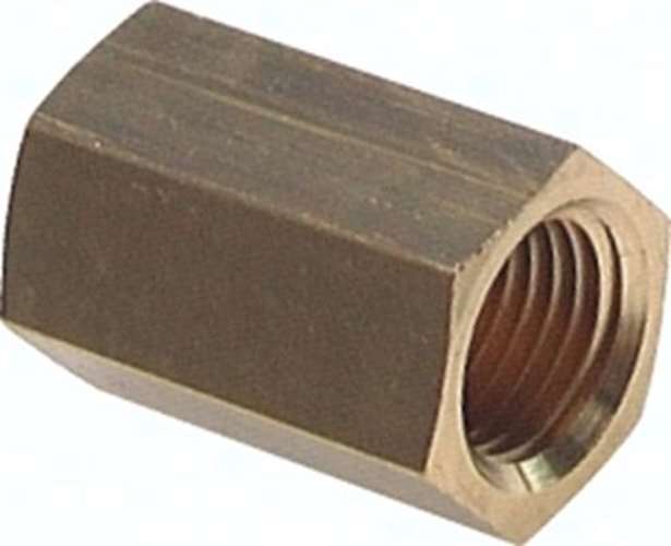 Muffe G 1/4''-G 1/4'', Messing  MU 14 MS